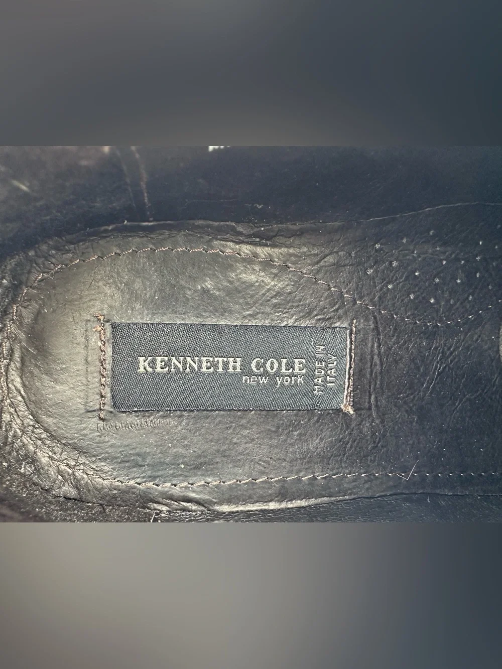 Like New Kenneth Cole Made in Italy Men’s  Leather Shoes Dark Brown Size 10